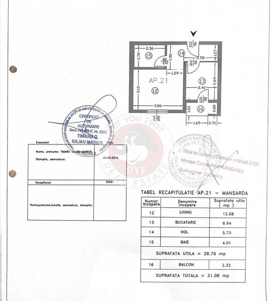 Chiajna | Garsoniera | 31mp | Decomandata | B12038